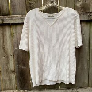White stag ribbed top sz. L